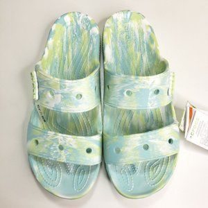 Crocs Classic Marbled Clog Sandal 207701-4SU Mens Sz 10
